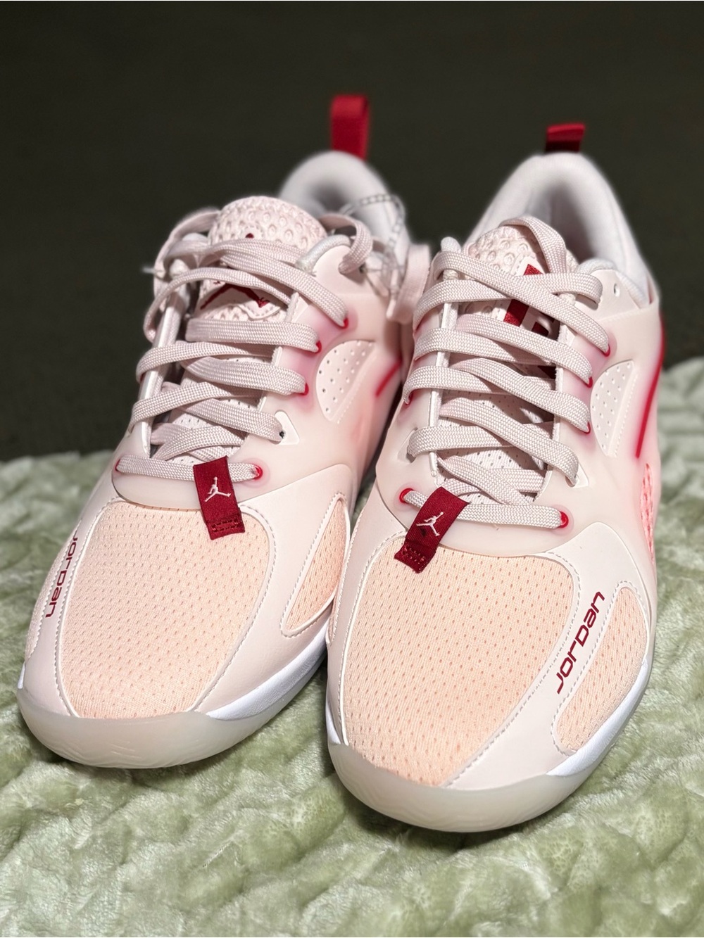 Air Jordan Heir PF 'Light Soft Pink Varsity Red-Women’s Size 11